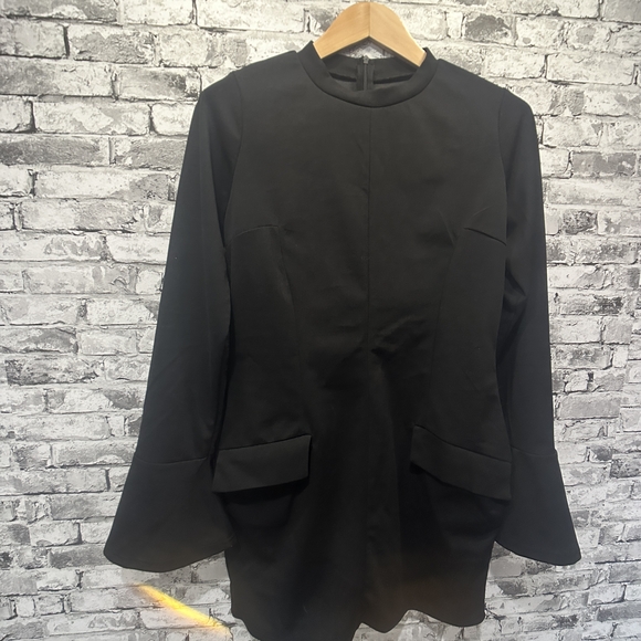 EUC Generic Black Long Sleeve Dress Size XXL - Picture 5 of 11